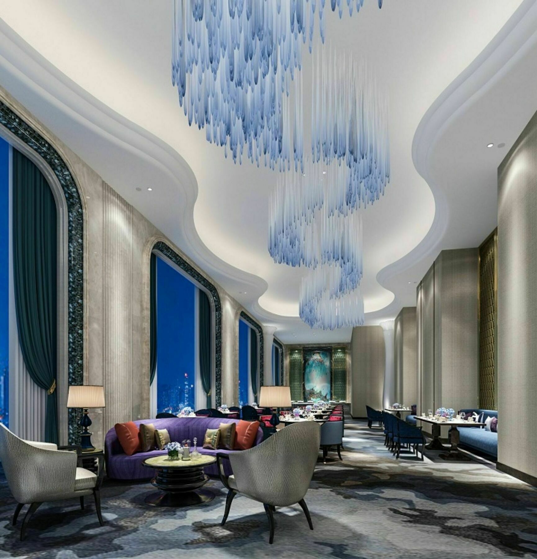 Hotel Wanda Vista Qingdao Movie Metropolis Extérieur photo